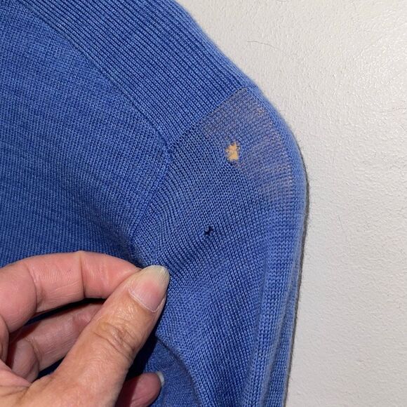 Banana Republic Womens Blue 100% Merino Wool Button Front Cardigan Sweater Small - Picture 5 of 9